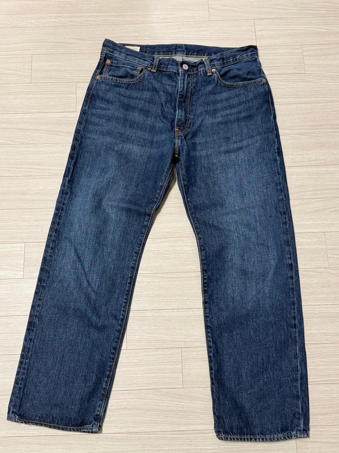 [36] 리바이스 555 릴렉스 스트레이트 다크블루 데님 청바지 상품이미지1