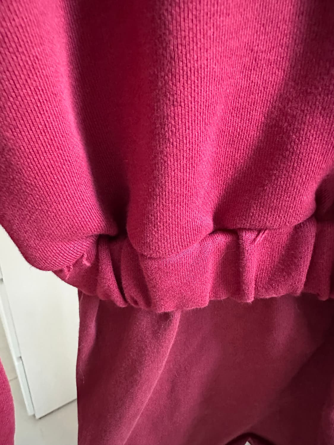 ACHIHARA 후드티 페이크 레이어드 루즈핏 롱 후디 상품이미지8