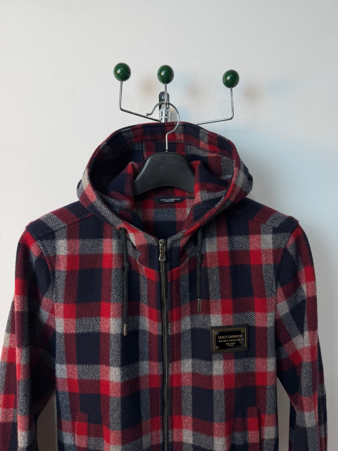 돌체앤가바나 로고 패치 울 후드 자켓 상품이미지3