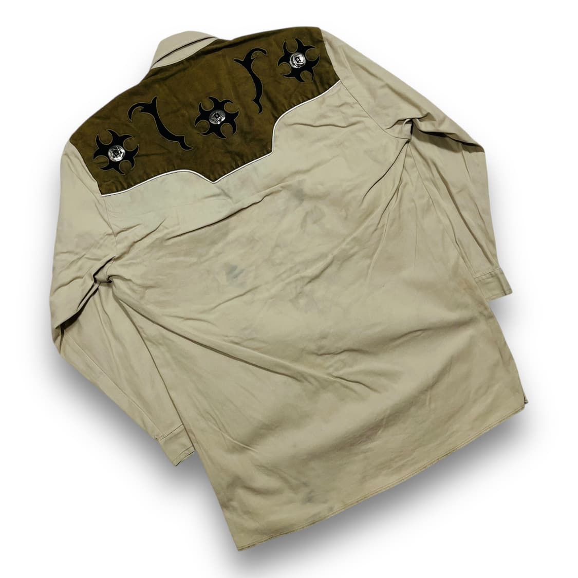 서부시대 카우보이 Lobo 90s 브라운 웨스턴 긴팔 셔츠 상품이미지3