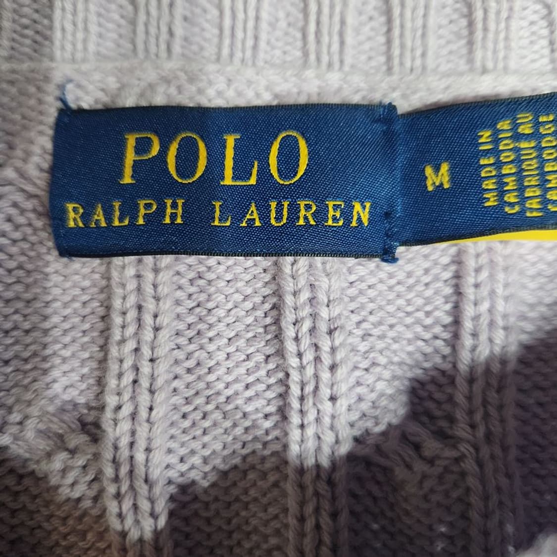 [여M]폴로랄프로렌 코튼 케이블 니트[Y5C-209] 상품이미지7