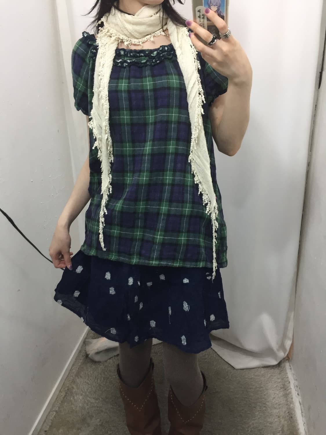 블루 체크 소녀 🐳 상품이미지2