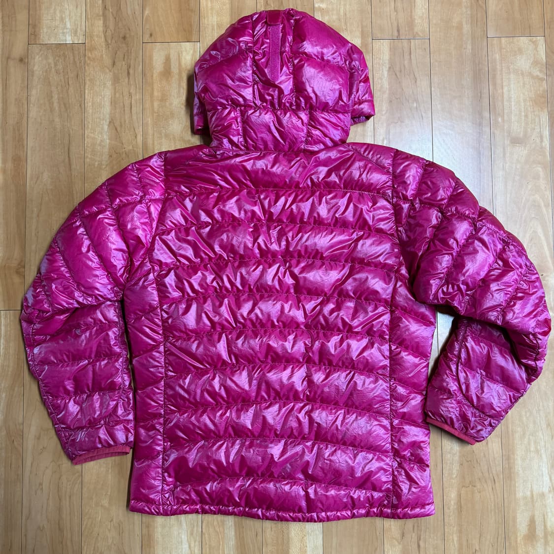 몽벨 경량패딩 다운자켓 핑크 L 상품이미지6