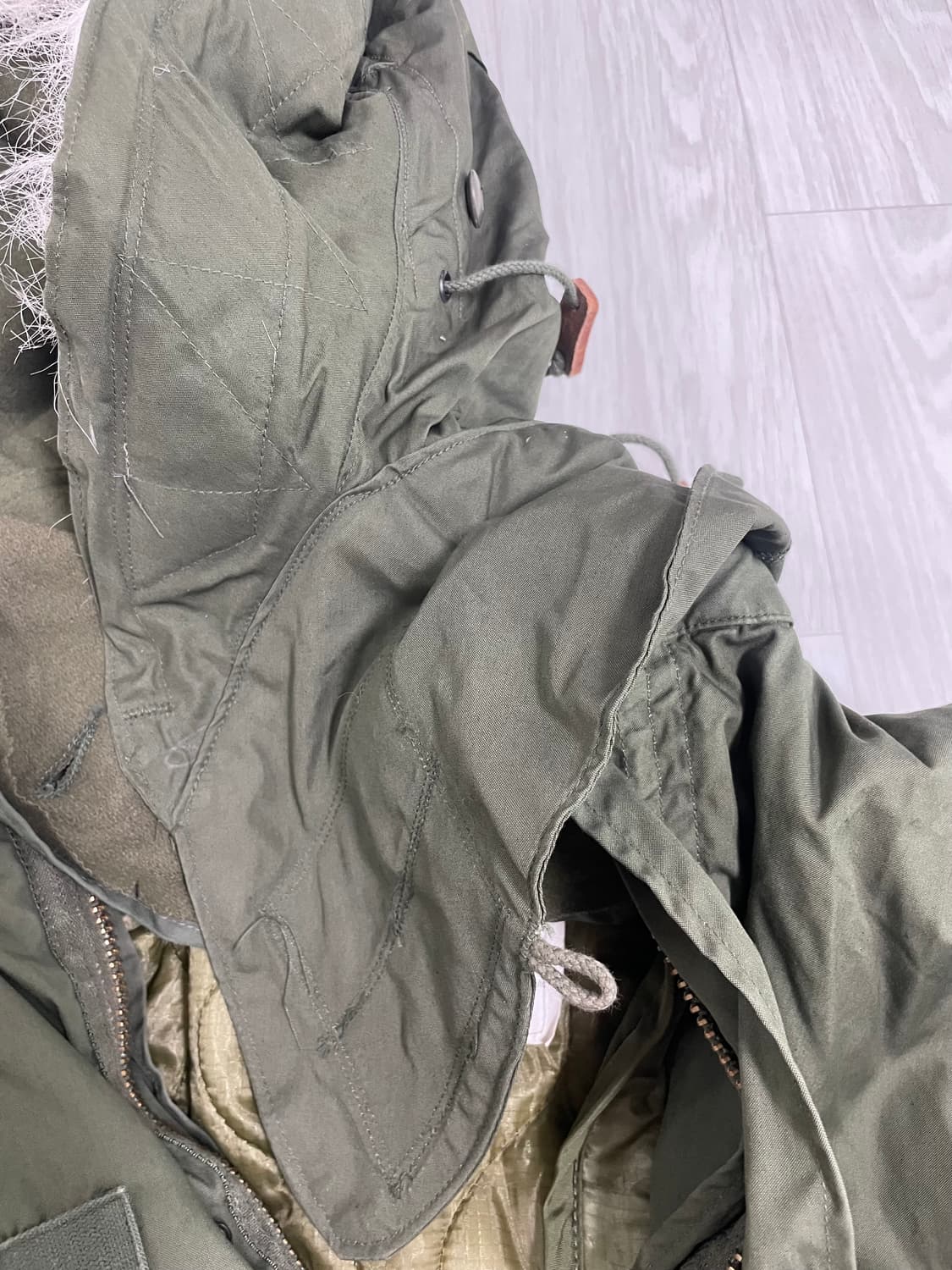 m65og 피쉬테일 개파카 오리지널 S 세트 후드포함 상품이미지7