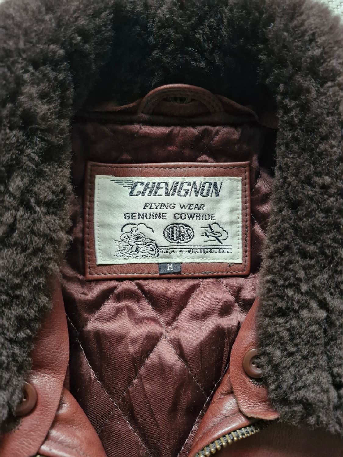 쉐비뇽 카우하이드 플라잉 봄버자켓  상품이미지4