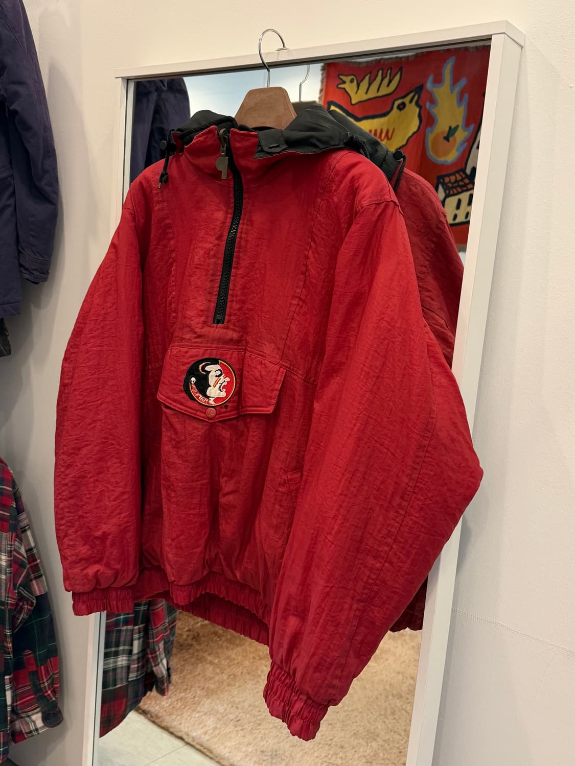 90s Pro Player NFL 플로리다 세미놀즈 리버서블 패딩 아노락 상품이미지1