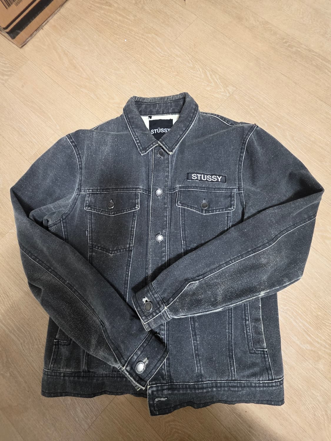 스투시 후면프린팅 트러커 자켓 S 상품이미지4