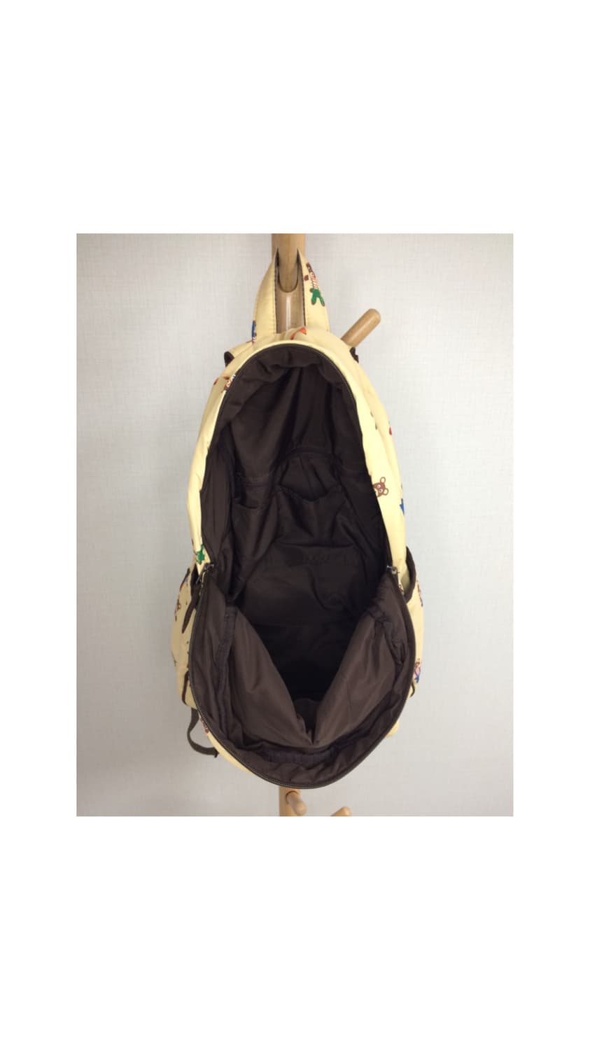 빈티지 곰돌이 베이지 백팩 상품이미지4
