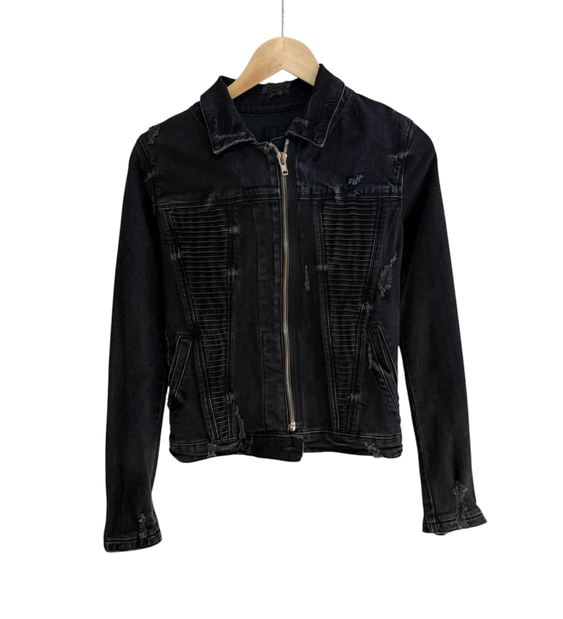 RTA 디스트레드 바이커 데님 자켓 상품이미지1