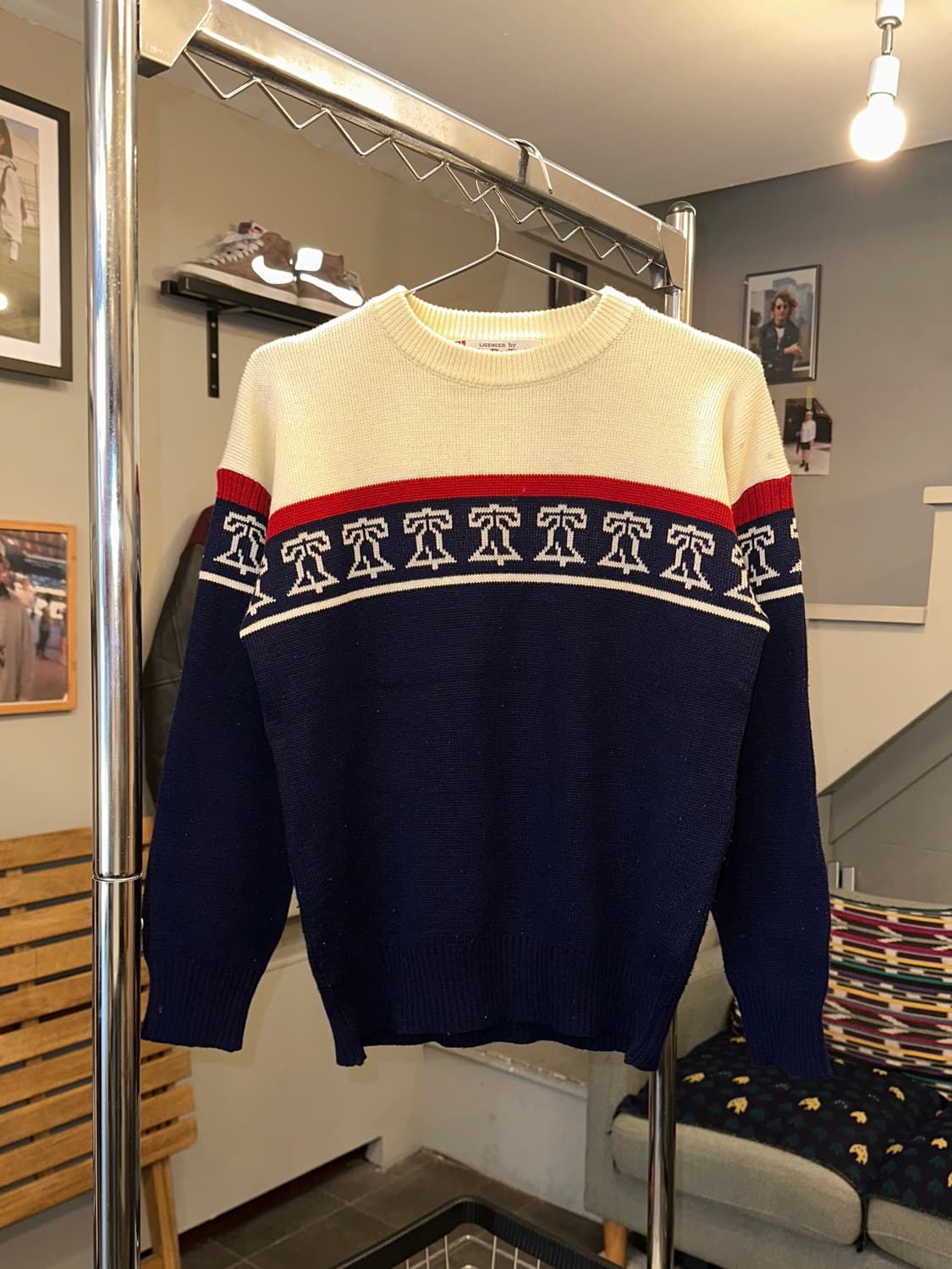 80‘s Liberty Bell ethnic pattern knit 상품이미지3