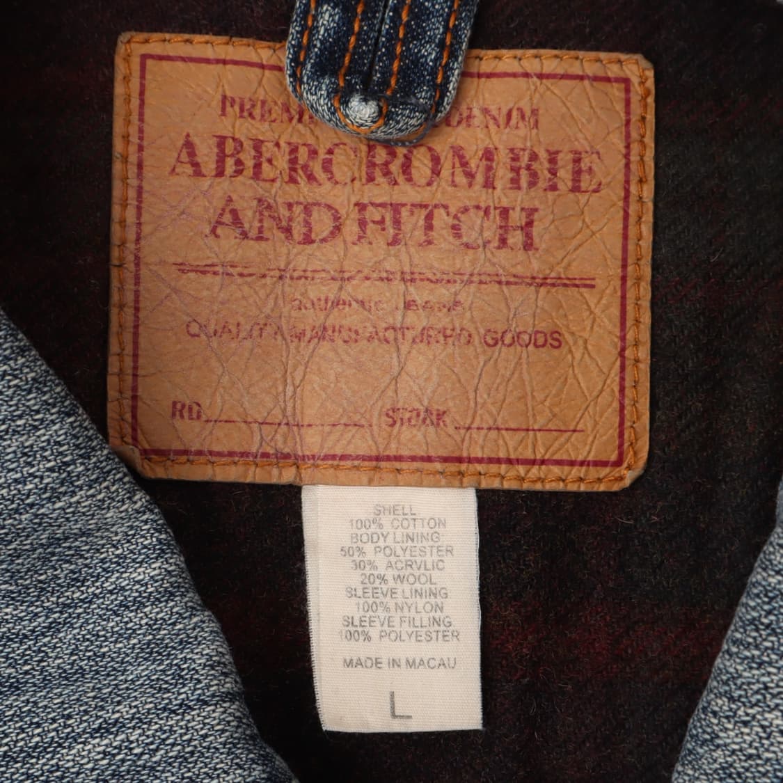 아베크롬비 블랭킷라이닝 헤비 데님자켓 상품이미지9