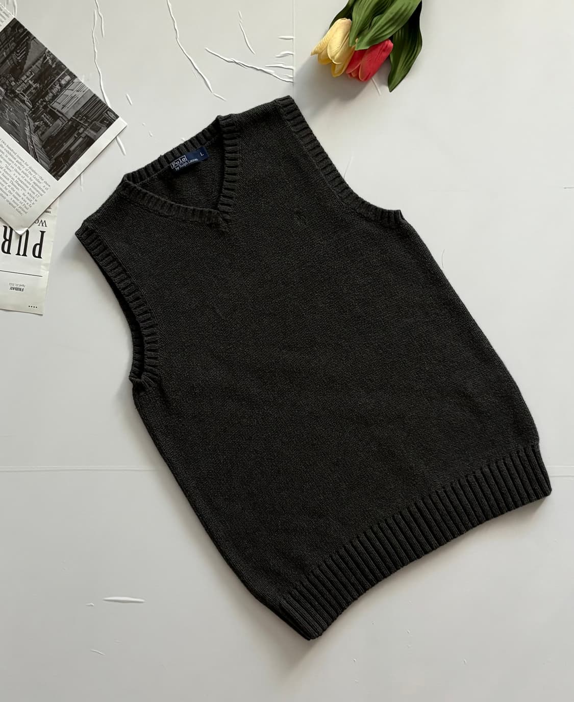 Polo 폴로랄프로렌 그레이 니트 베스트 상품이미지1