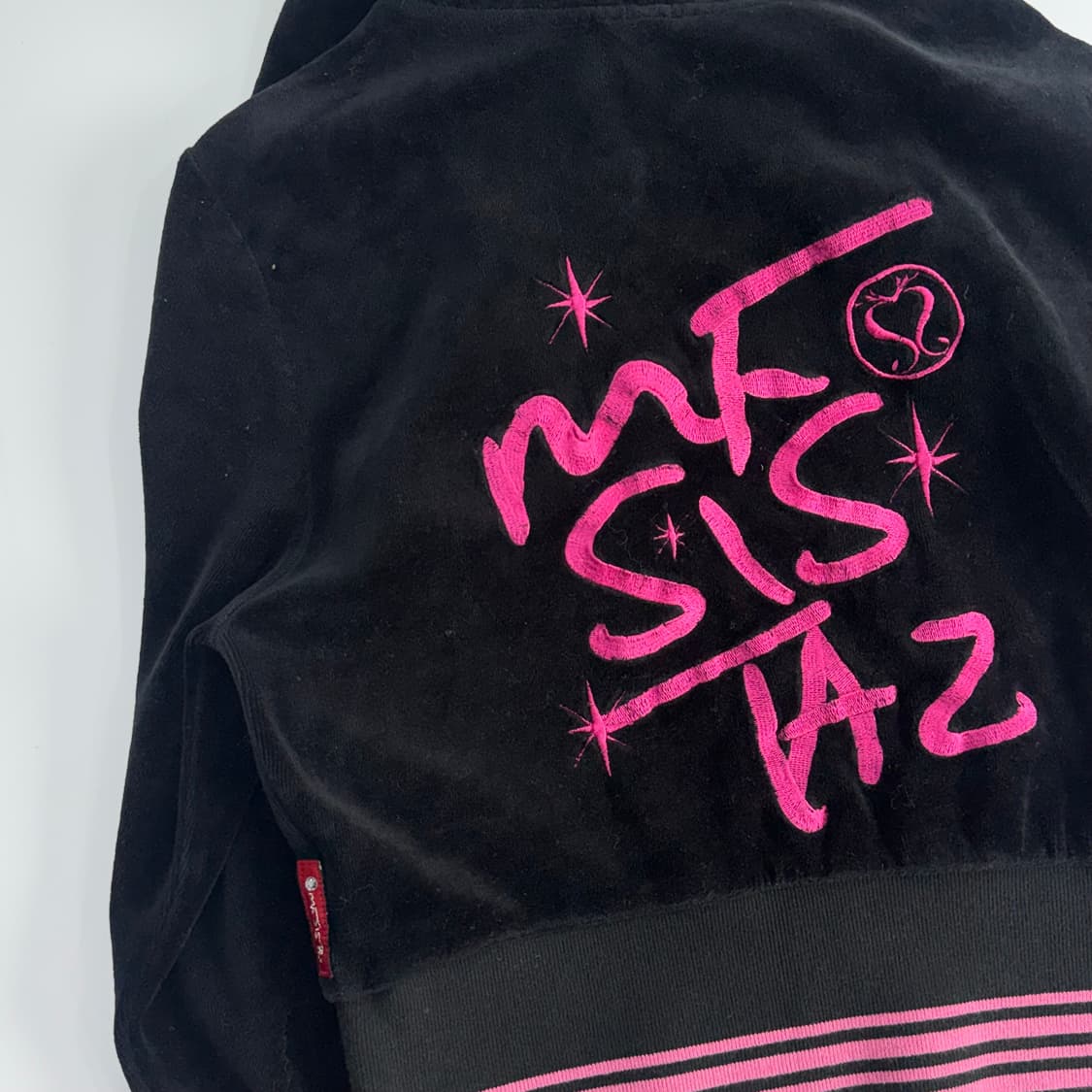 Mf! 미파 블랙 벨벳 핑크 포인트 후드집업 상품이미지7