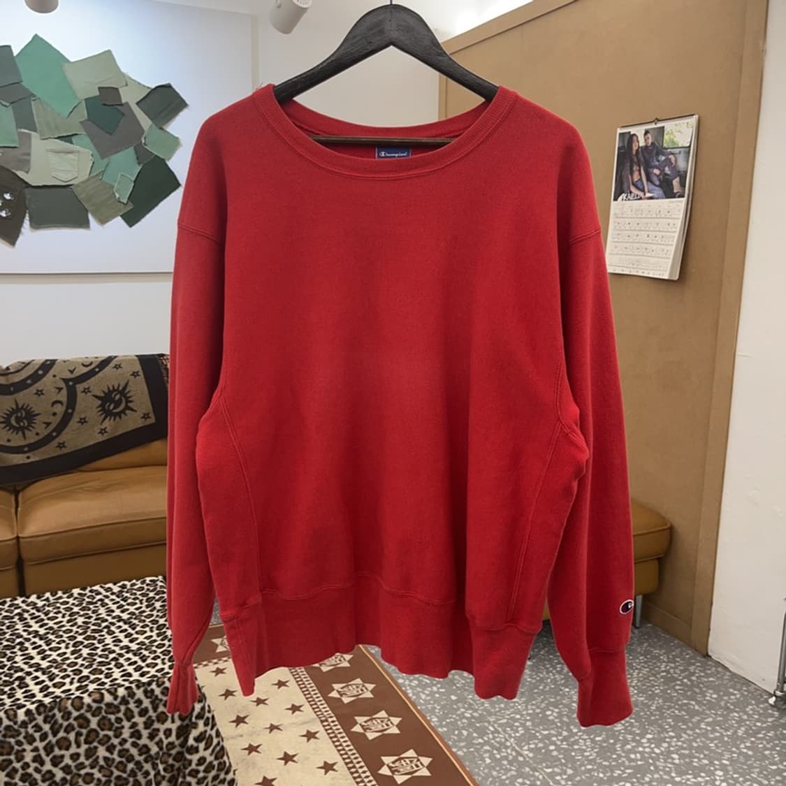 챔피온 리버스위브 올드스쿨 레트로 Y2K 기모 맨투맨 L C09534 상품이미지3