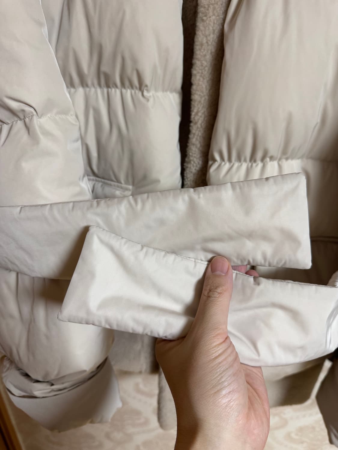 우영미/패딩무스탕베이지/48 상품이미지3