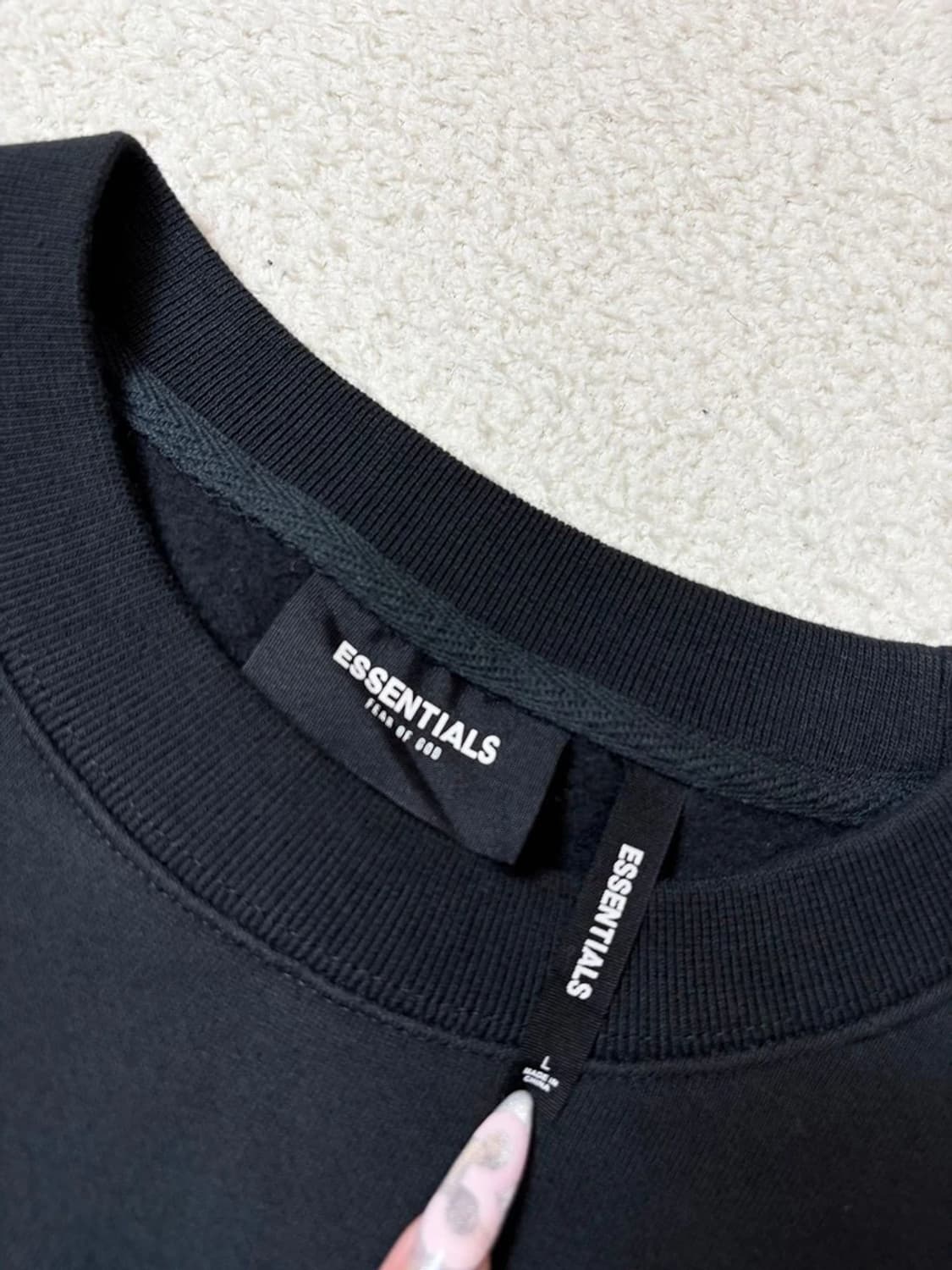 에센셜 피어오브갓 리플렉티브 백로고 맨투맨 PN6476 상품이미지5