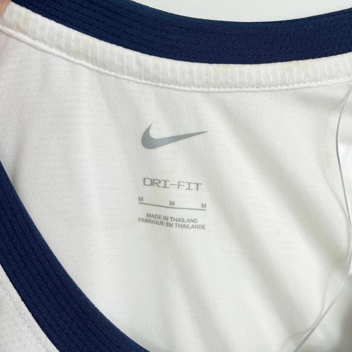   D2 나이키 드라이핏 베스킷볼 저지 화이트 95사이즈  상품이미지6