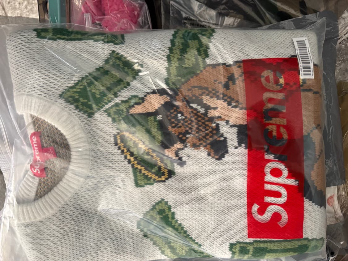 슈프림 올독스 고투헤븐 니트 화이트 새상품 판매합니다 상품이미지2