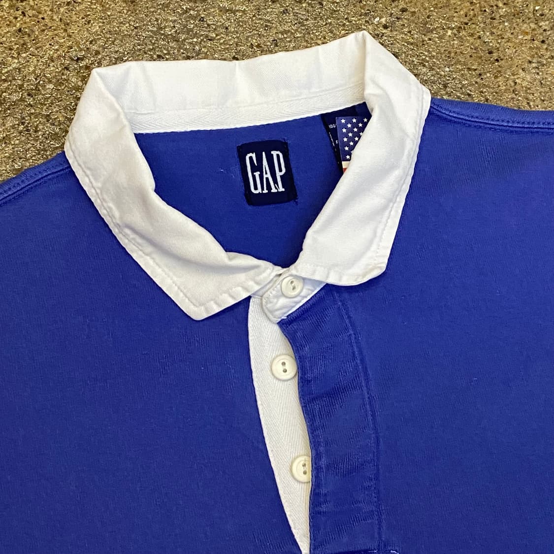 레어 90s 미국 빈티지 GAP 갭 럭비티 카라티 상품이미지5