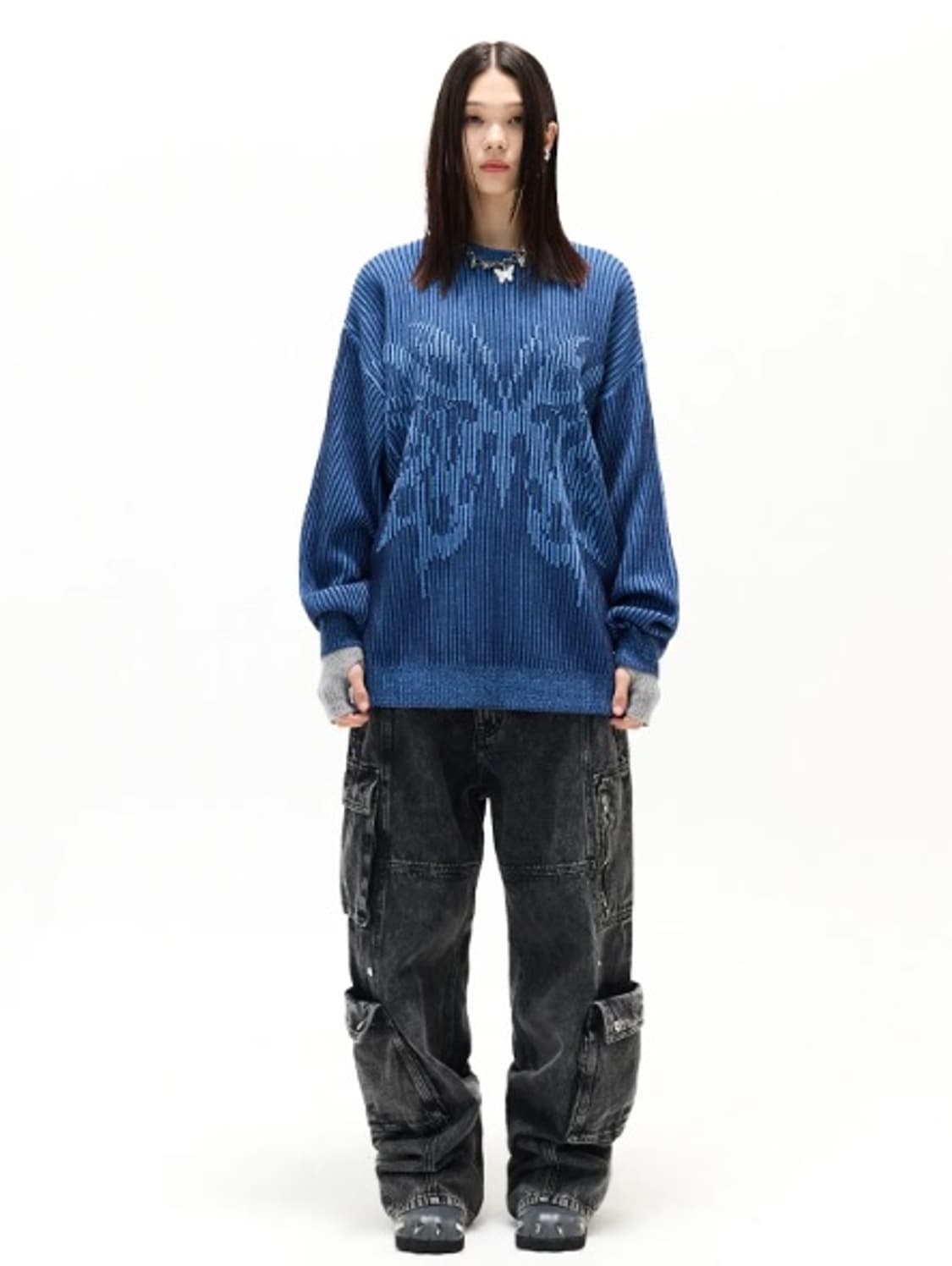 크리틱 버터플라이 니트 L 상품이미지2