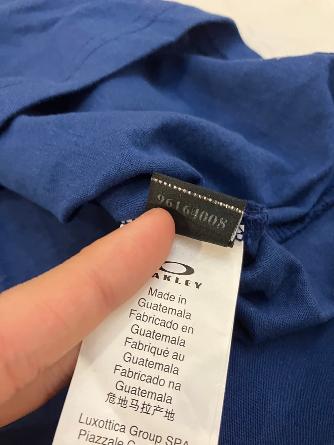 오클리 빅로고 반팔 티셔츠 블루 상품이미지5