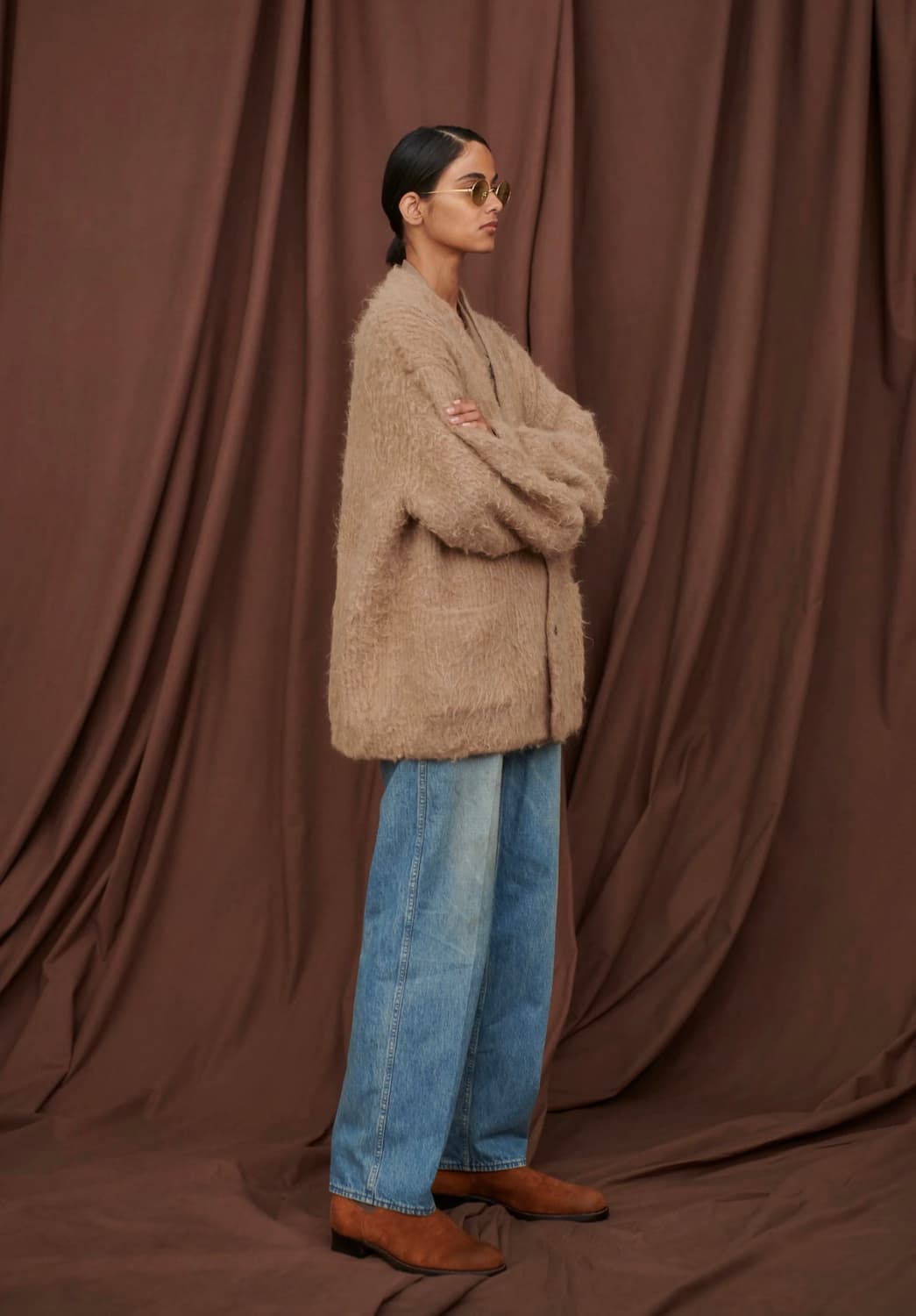 (38)올드조 알파카 가디건 상품이미지7