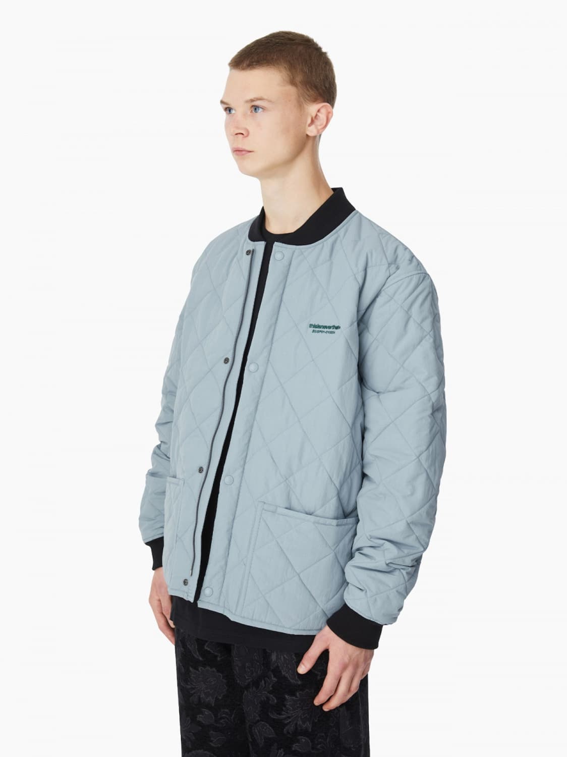 디스이즈네버댓 퀄티드 퀄팅 자켓 스카이 블루 M 상품이미지3