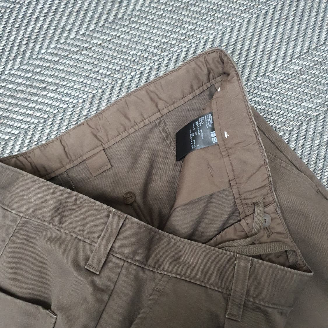 유니클로 와이드 면바지 남자34 상품이미지2