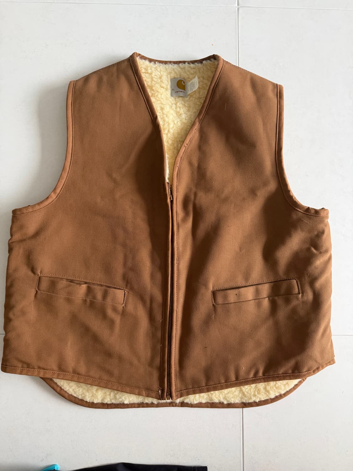 90s 칼하트 6SV 쉐르파 베스트 XL 유니온메이드 상품이미지1