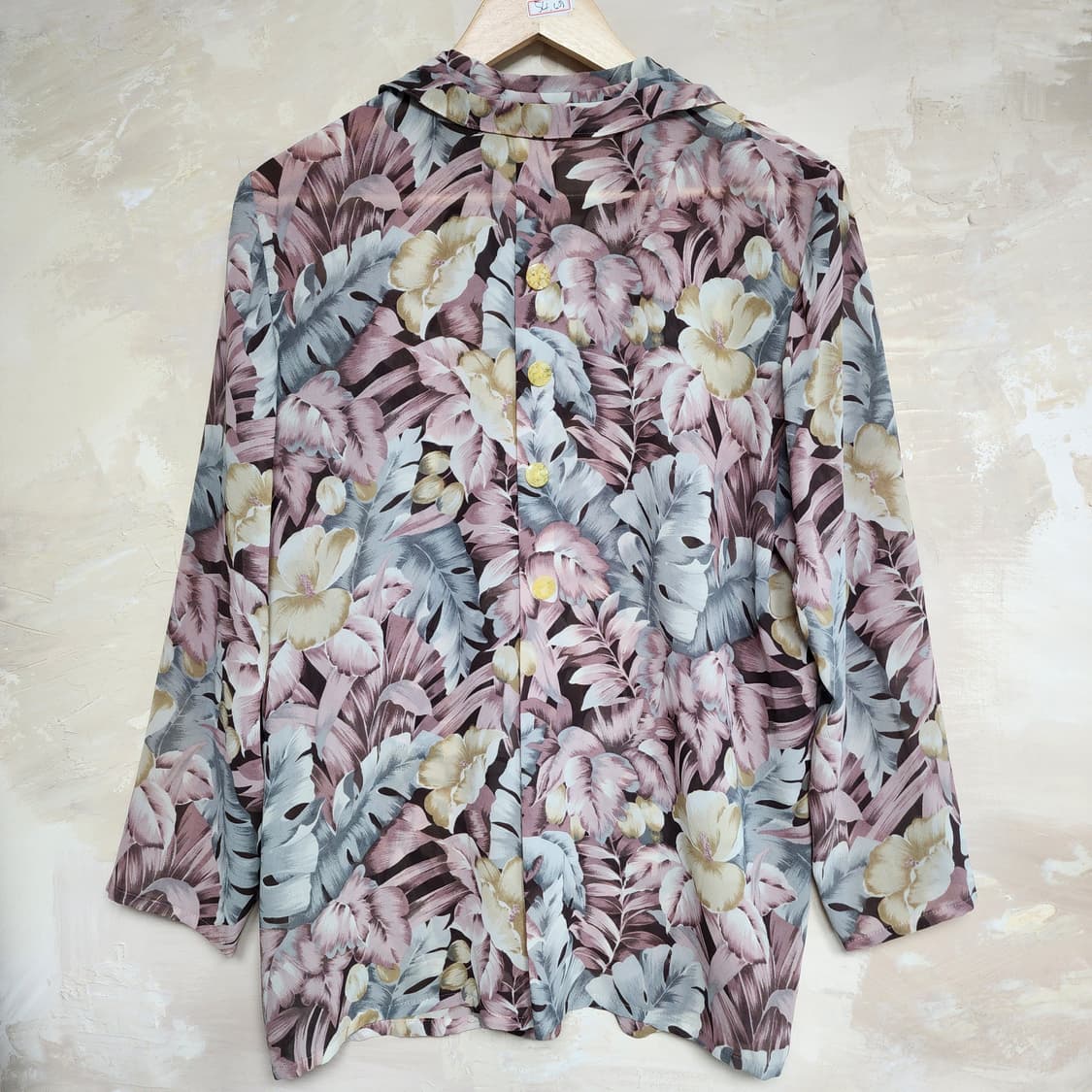 플라워 롱 블라우스 상품이미지6