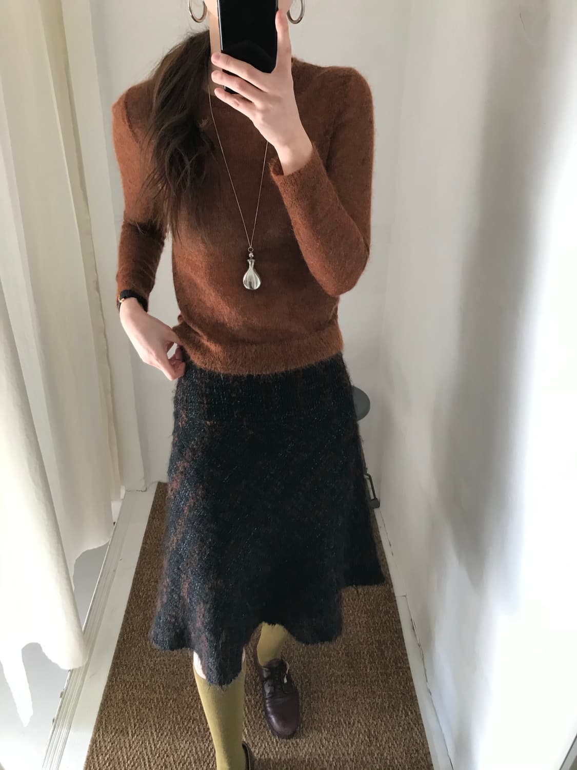 tweed multi-color skirt 상품이미지2