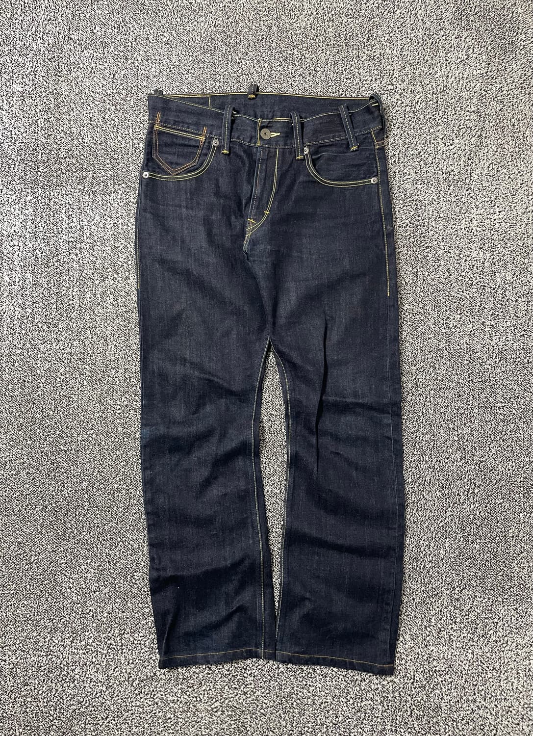 빈티지9. 리바이스 523 진청 생지 데님 팬츠 일자핏 청바지 상품이미지1