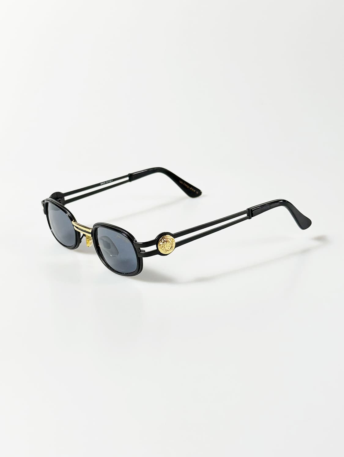LOUIS SASA 블랙 골드 오벌 프레임 빈티지 선글라스 상품이미지3