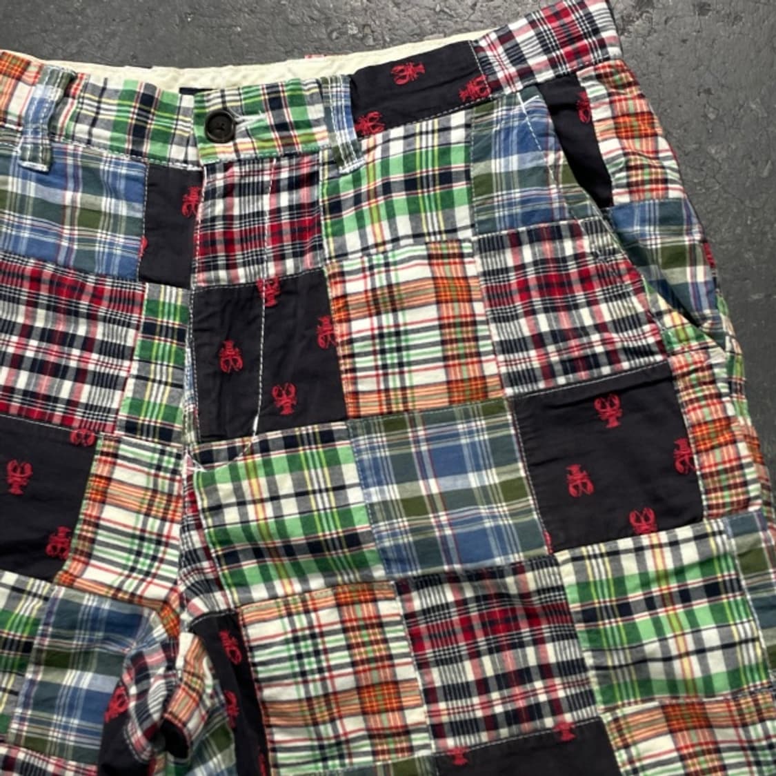 34 타미힐피거 마드라스 패치워크 반바지 상품이미지2