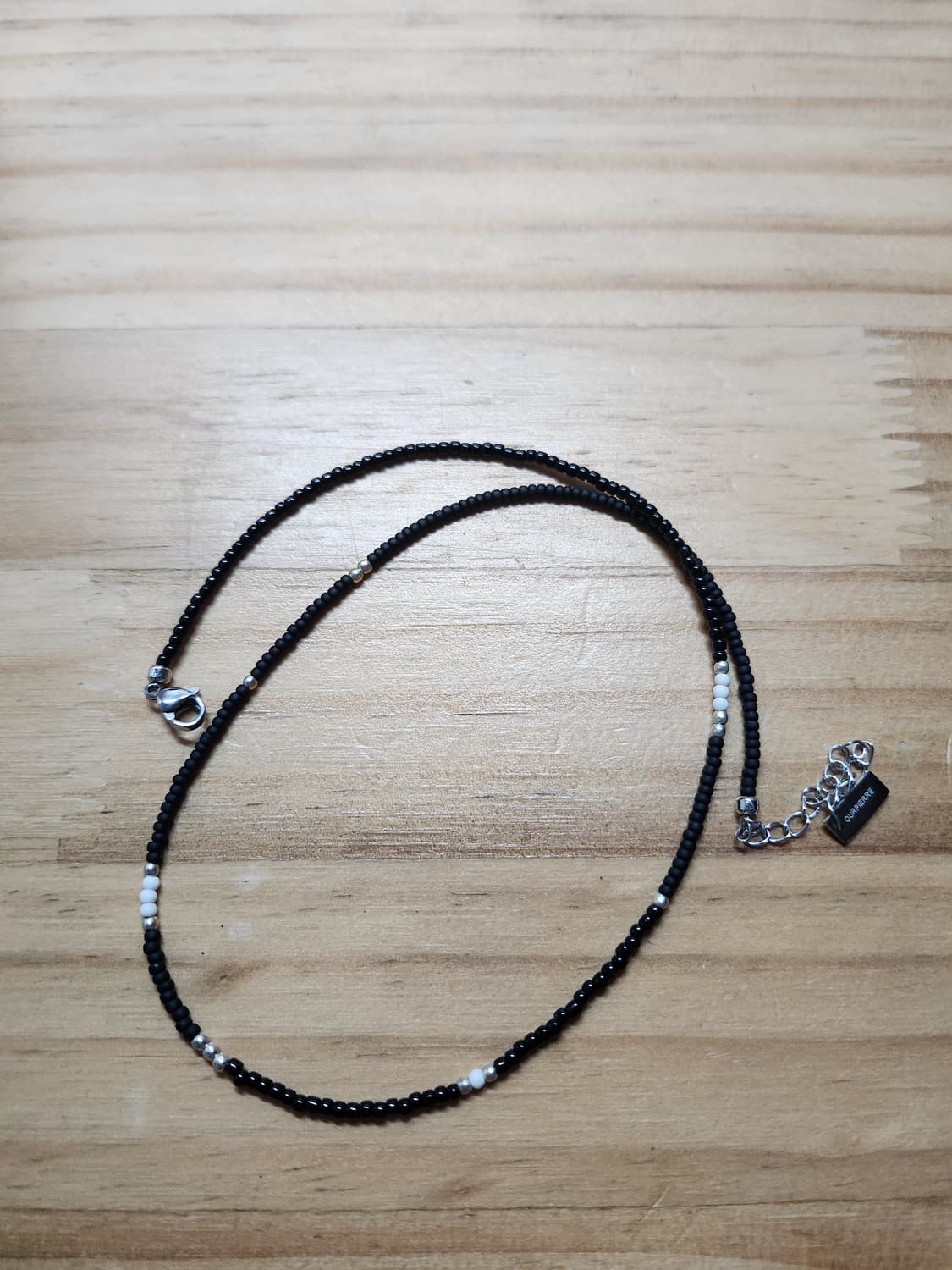 아워피에르 LOVESKINNY BEADS NECKLACE BLACK(M) 상품이미지4