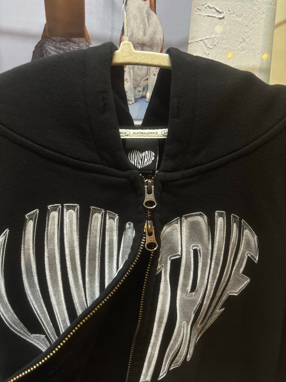 러브이즈트루 투웨이 크롭 후드 집업 상품이미지4