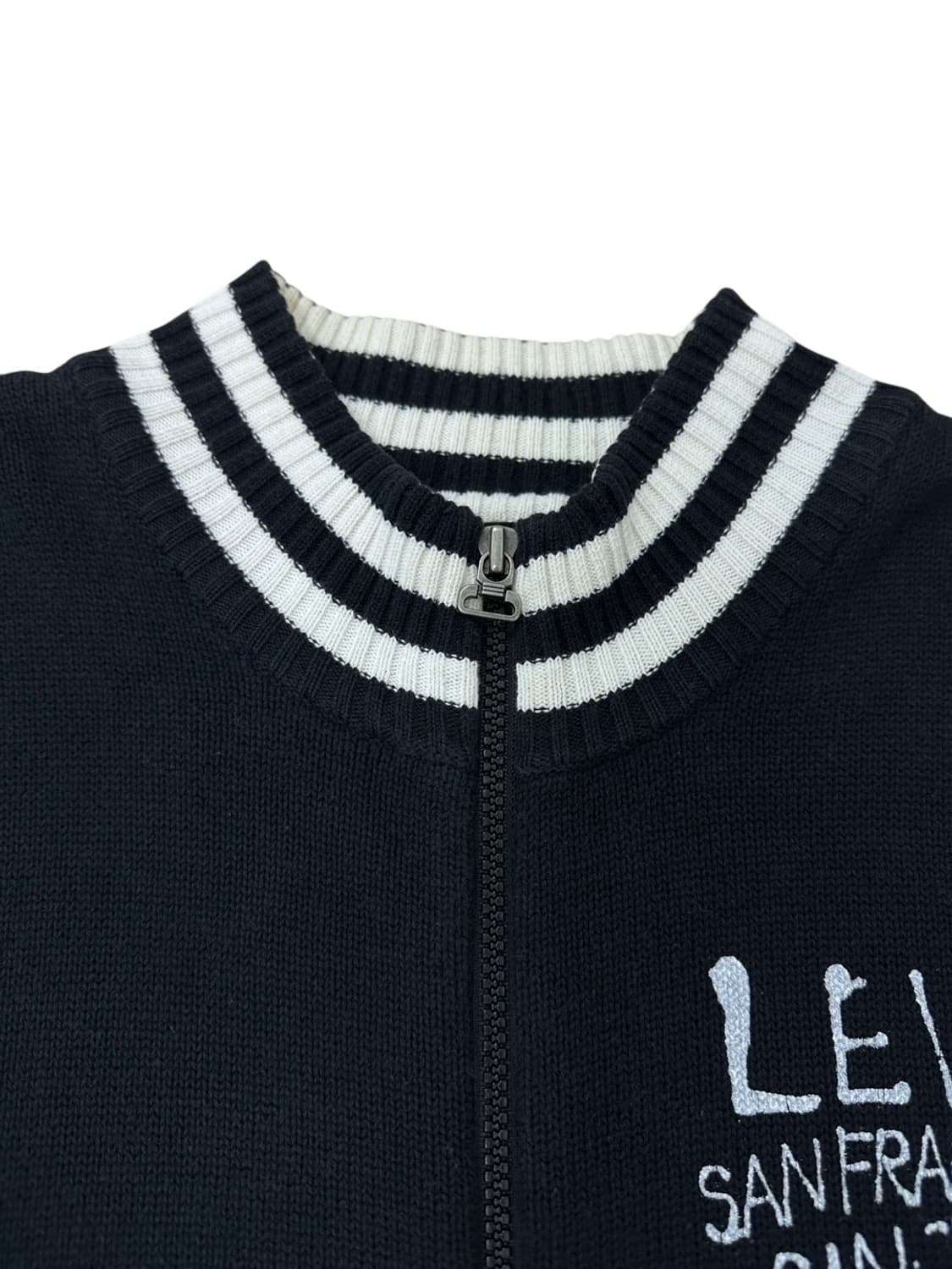 00s 리바이스 니트집업 블랙 (XL) 상품이미지3