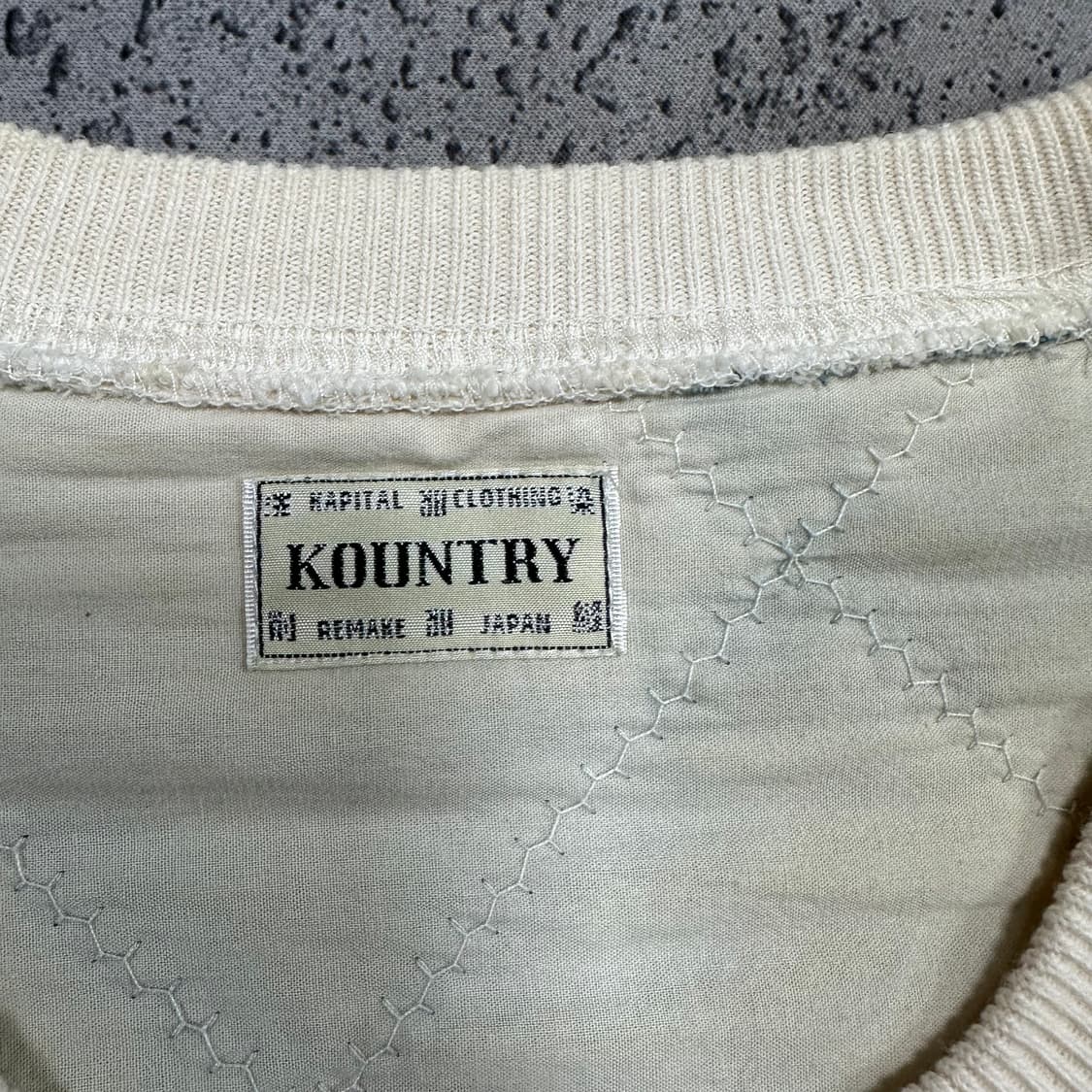 ✨ (바배) 캐피탈 투톤 아메리칸 퀄트 빅 스웻 맨투맨  상품이미지4