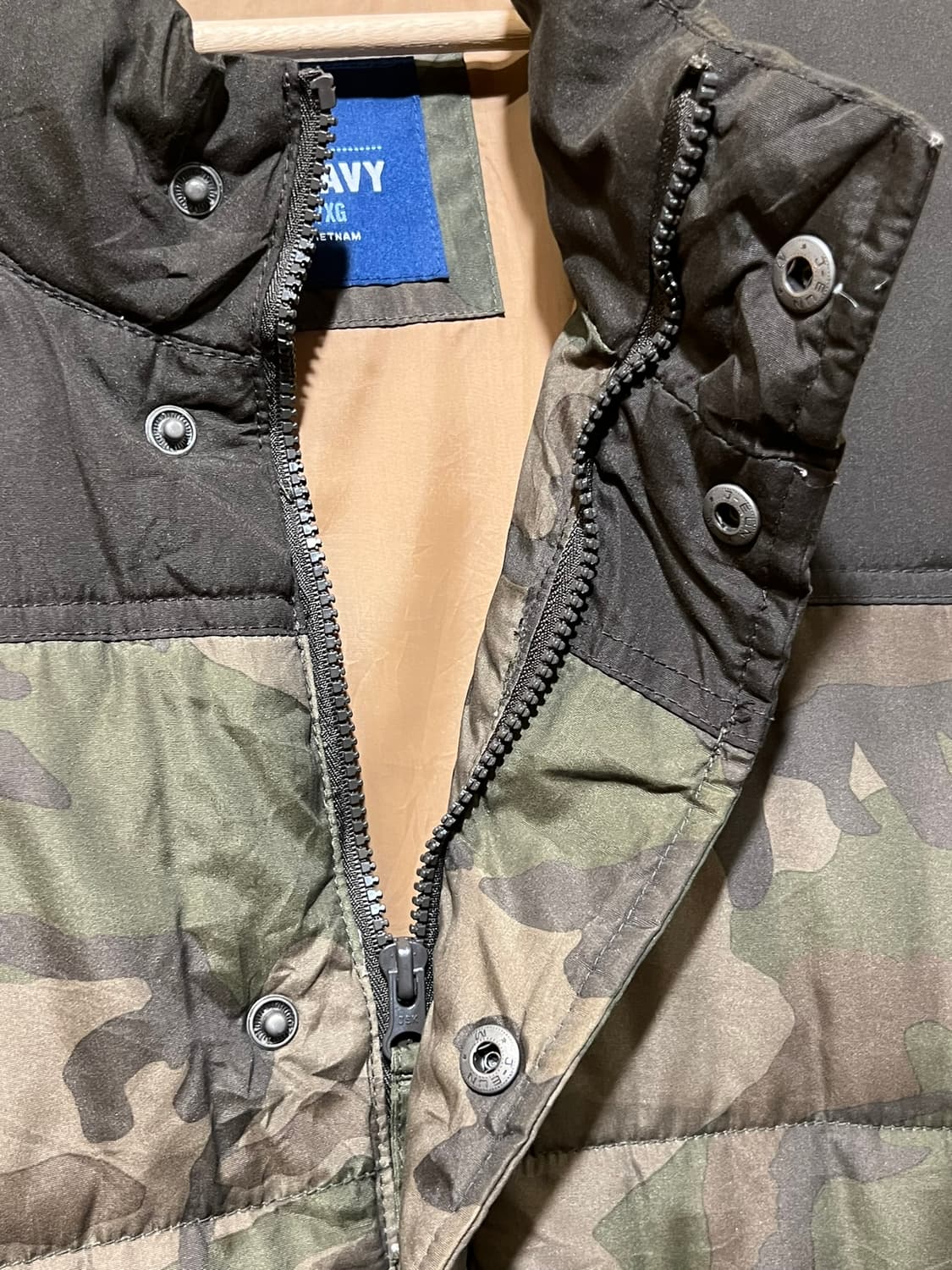 [XL] 올드네이비 카모 패턴 패딩 베스트 상품이미지7