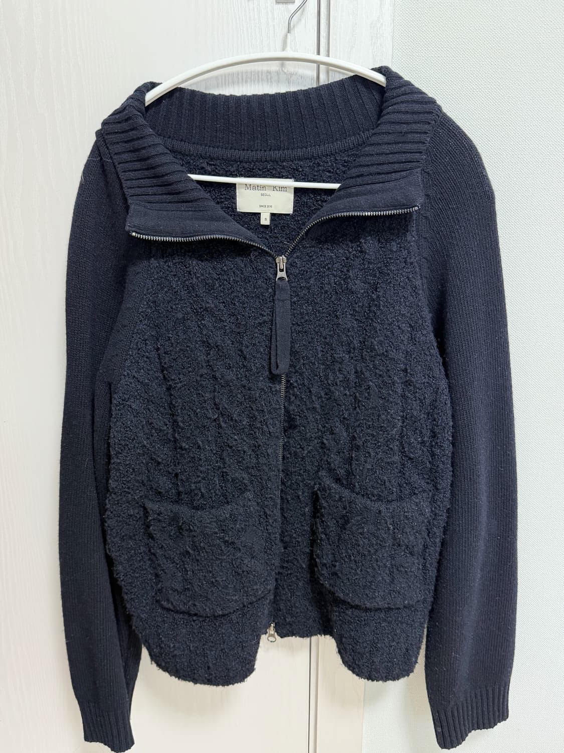 마뗑킴 스텔 포인트 니트 집업 상품이미지2