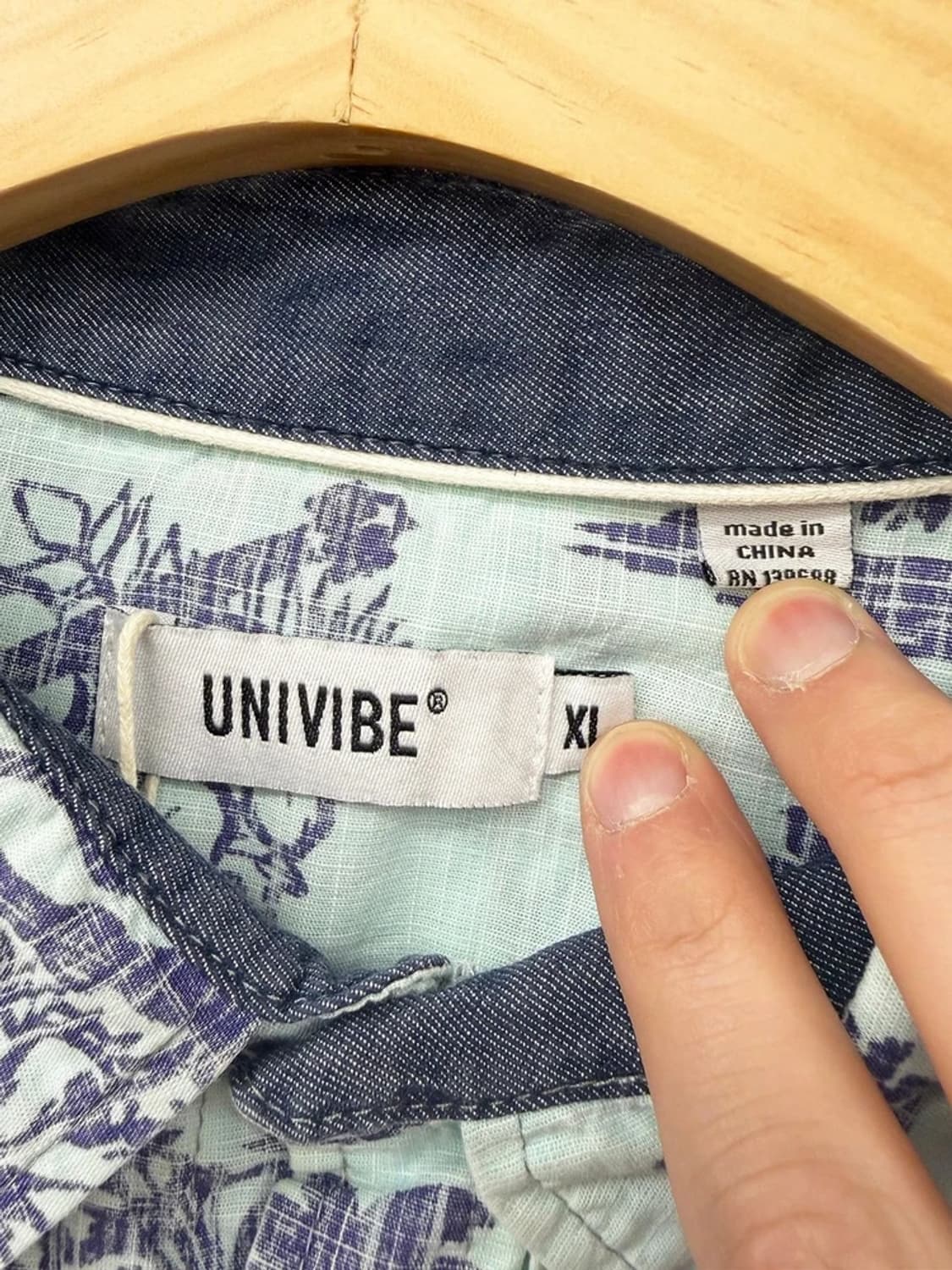 유니바이브 썸머 패턴 하와이안 코튼 셔츠 PN9709 상품이미지5