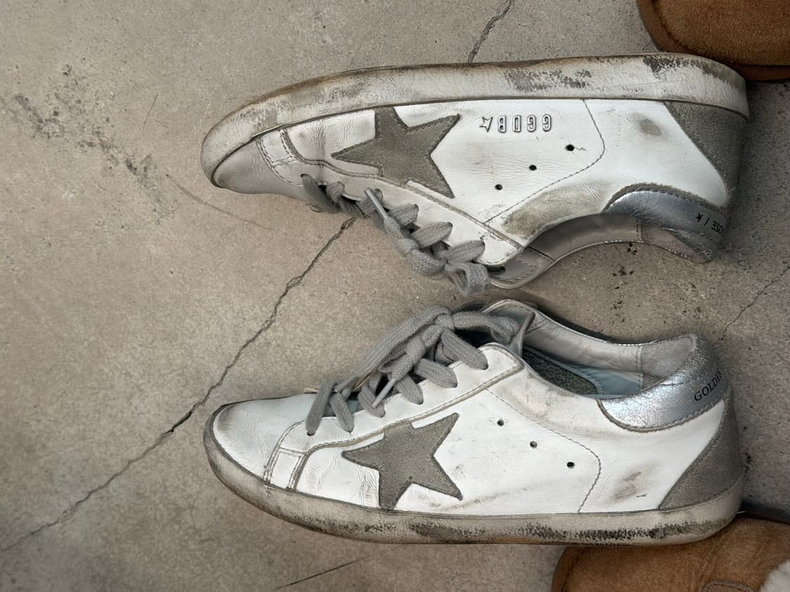 [정품] 골든구스 슈퍼스타 스니커즈 실버탭 36 상품이미지4