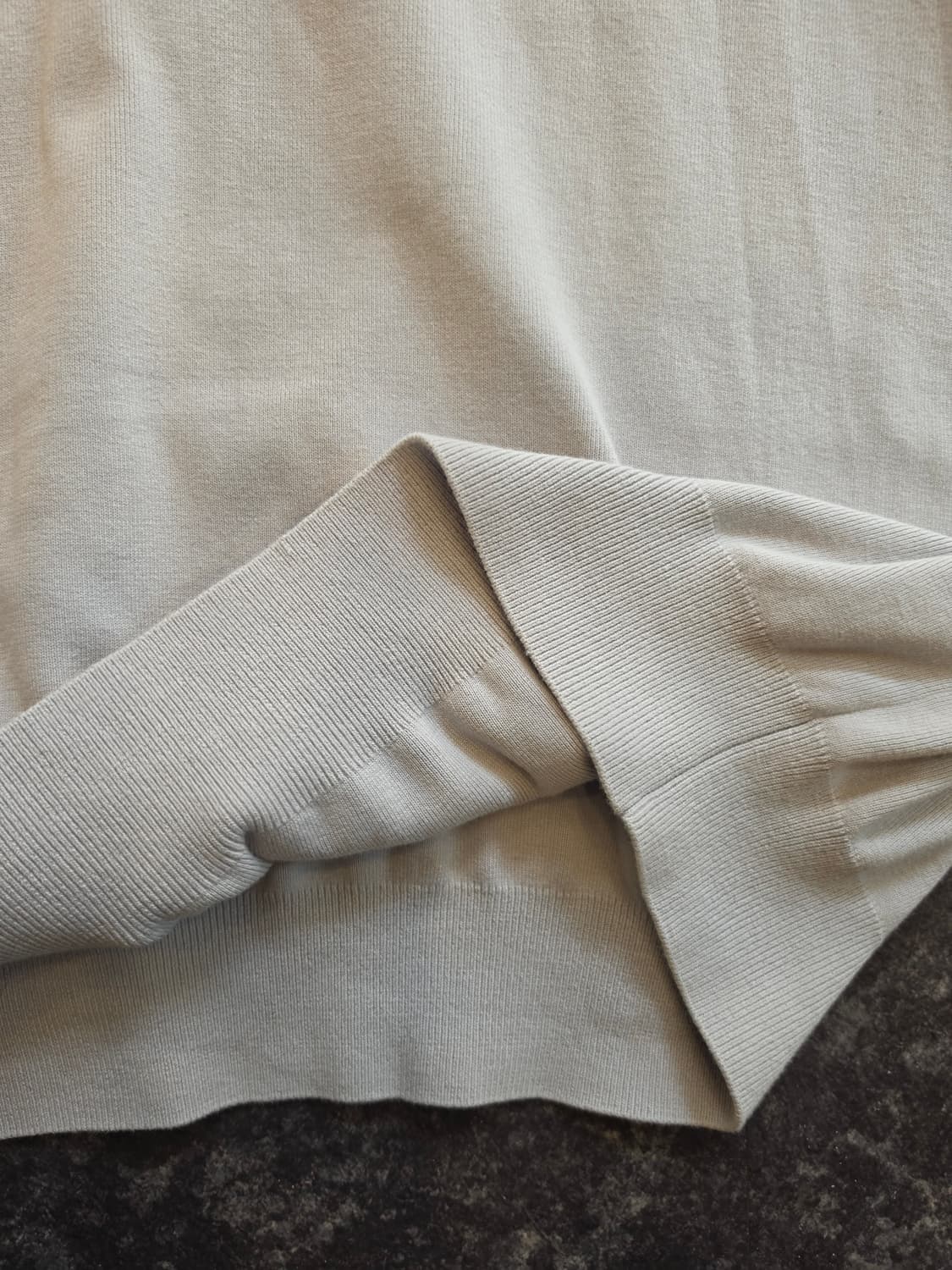 #포터리 실버그레이 컴포트 하프 니트 105 상품이미지5