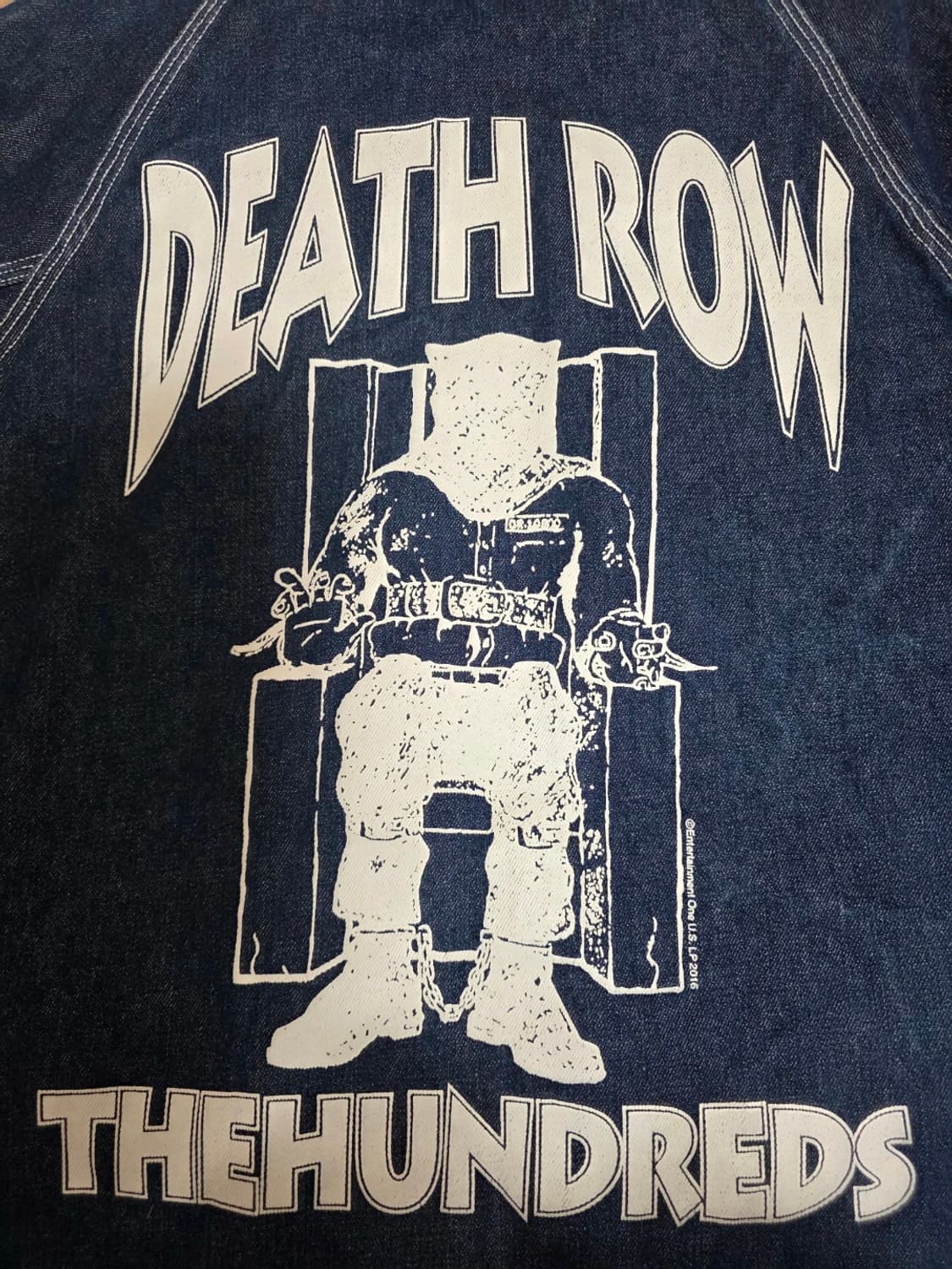 더헌드레드 X 데스로우레코드 데님 프리즌 자켓 M 상품이미지2