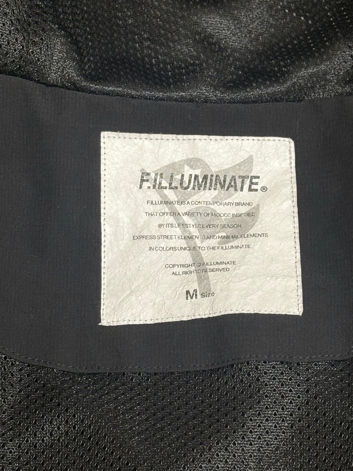 필루미네이트 스포티 심볼 로고 윈드브레이커 블랙 m 상품이미지4