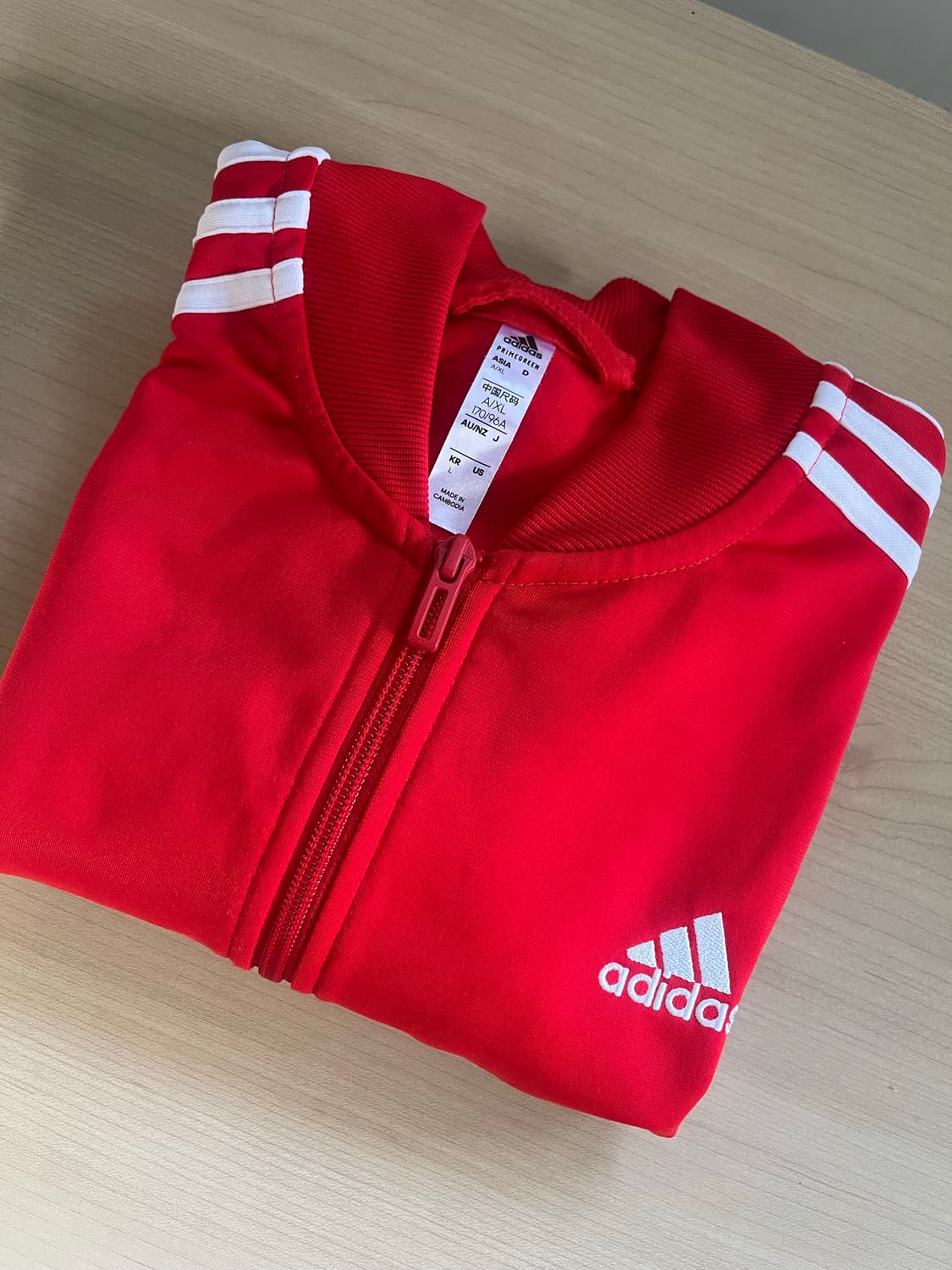 아디다스 삼선 저지 레드 상품이미지1