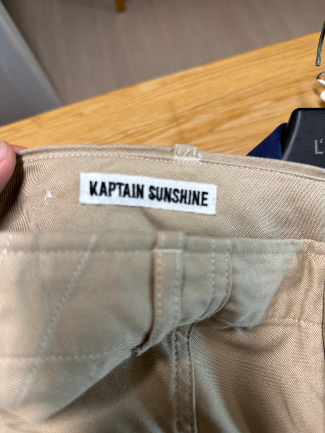 캡틴선샤인 베이커 팬츠 카키베이지 컬러 32 사이즈 판매 상품이미지7