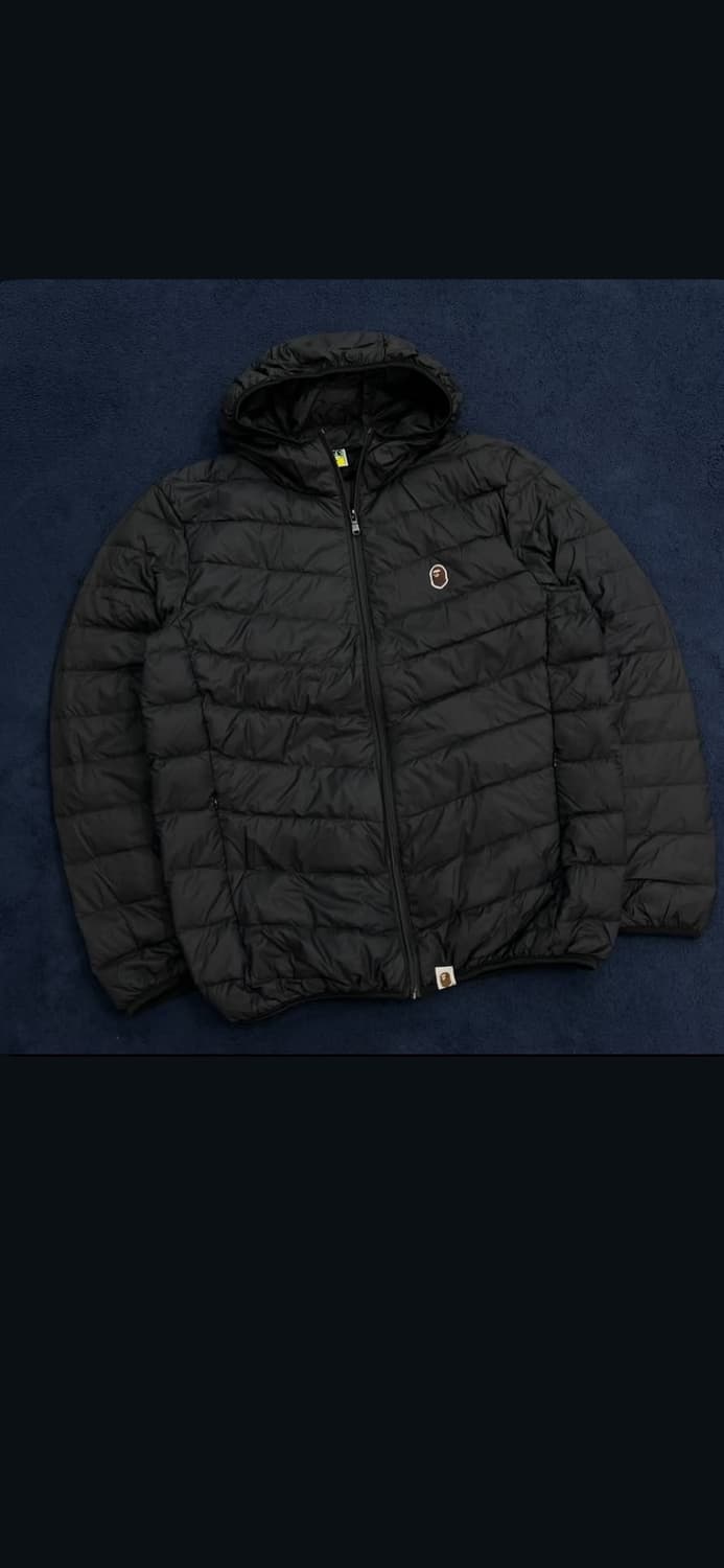 베이프 블랙 경량패딩 상품이미지1