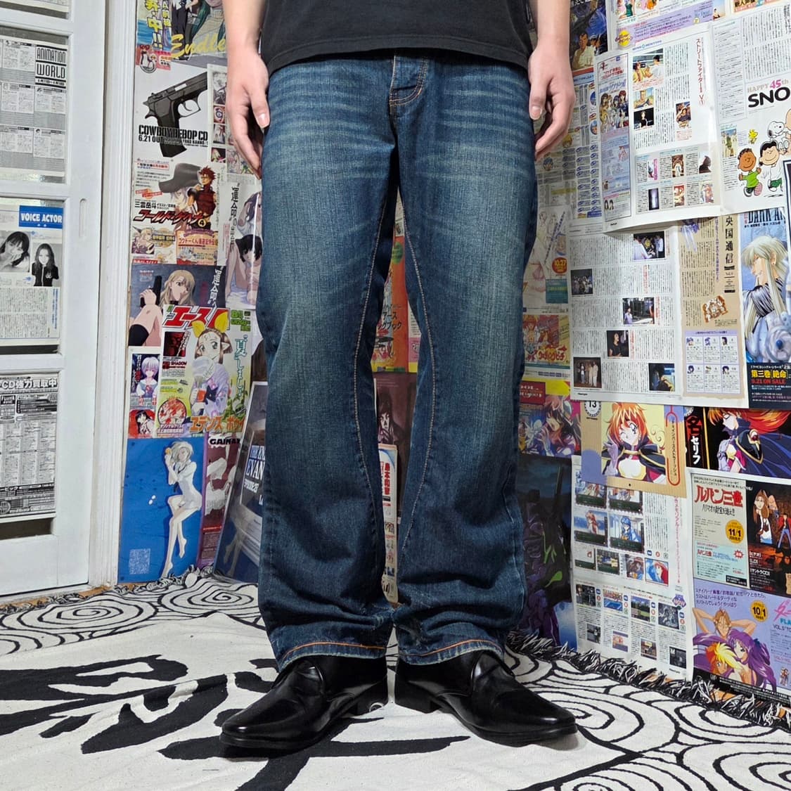 수퍼 드라이 신치백 중청 데님 팬츠 상품이미지2