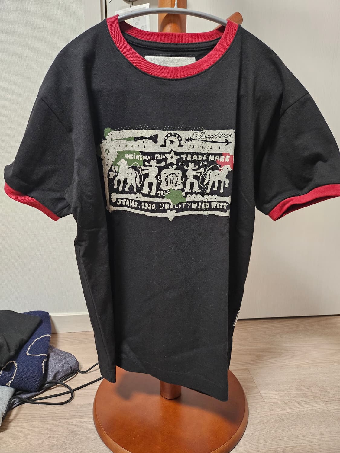 더바이닐하우스 Cowboy Pictogram Ringer T-shirt 상품이미지2